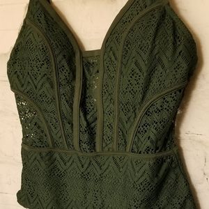 Womens coral swimsuit